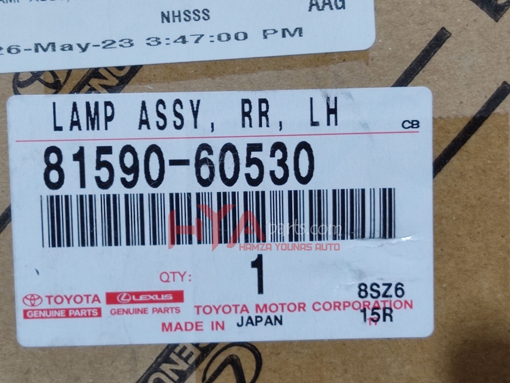 LAMP ASSY, REAR LH | H Y A parts LAMP ASSY, REAR LH | H Y A parts